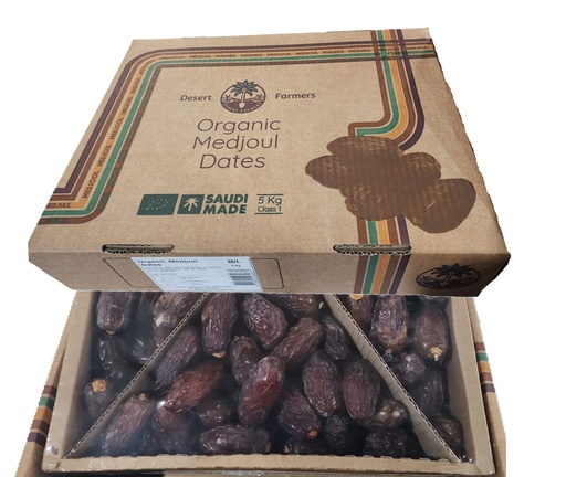 [SAUDI_BIO_MEDJOUL_5KG] Dattes Medjoul Bio Supérieures 5kg [SA]