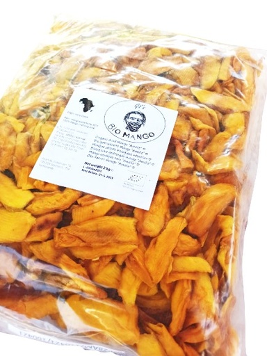 [DRIED_MANGO_BIO_2KG] Organic Dried Mango "Amelie" 2kg [Ivory coast]